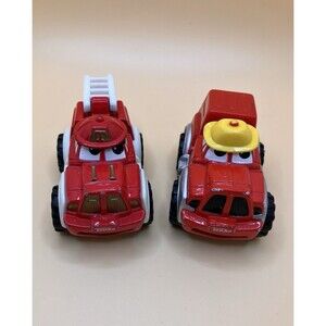 Tonka Lil Chuck Red Truck And Fire Truck Car Toy 2000 Maisto